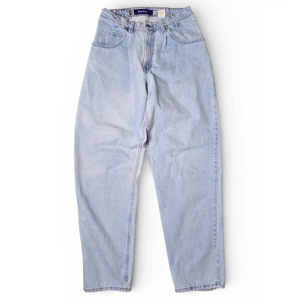 Vintage 90’s Baggy 561 Silvertab Levis Light Wash Fade Size 31X34